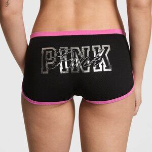 Victoria Secret VS Pink SIZE XXL Cotton Dorm Boyshort Panty Butt Hit Bling Logo